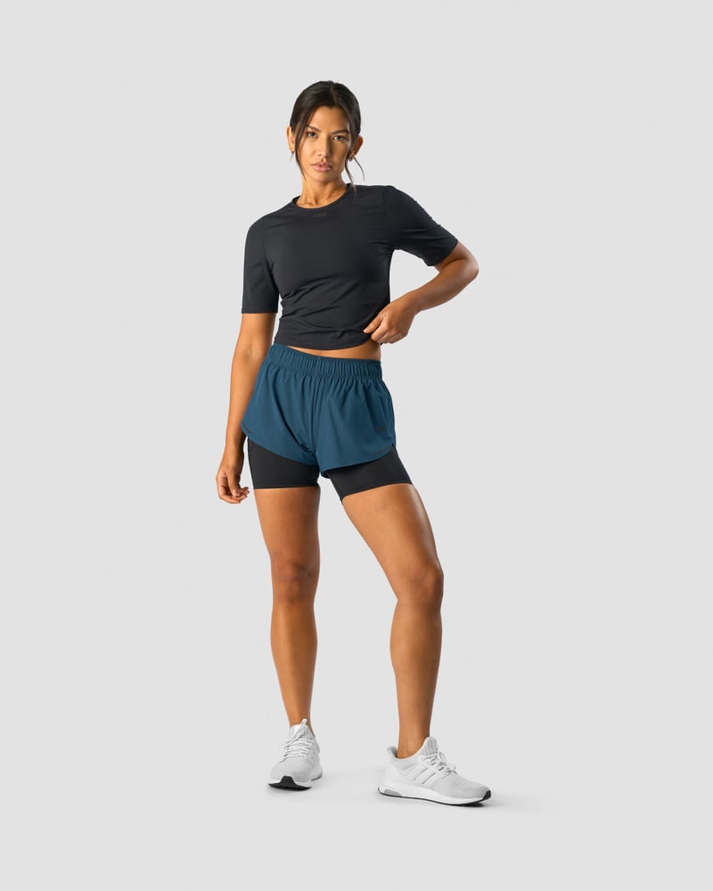 charge 2-in-1 shorts wmn teal