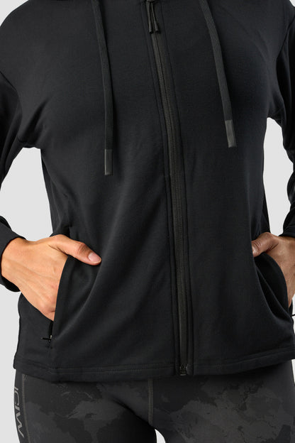 ultimate training zipper hoodie black