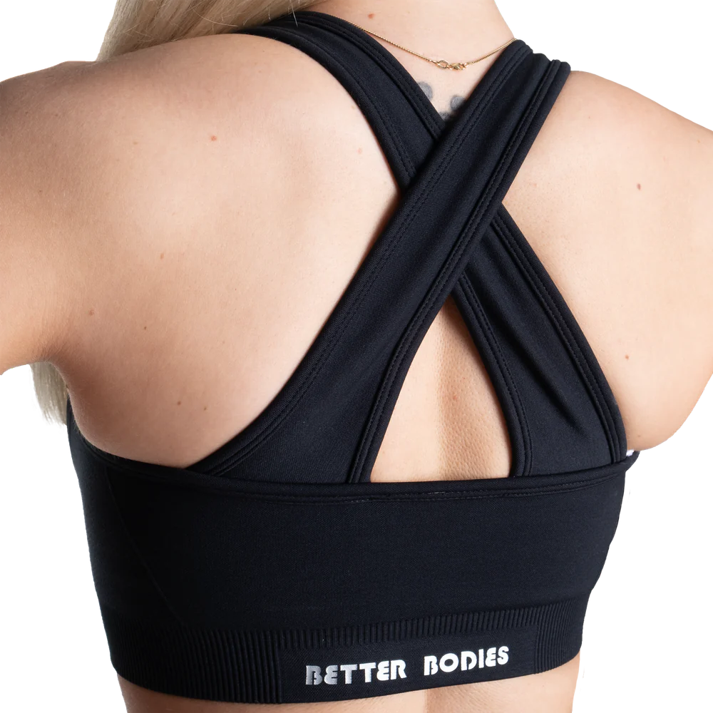 Scrunch Sports BH - Black - for kvinde - BETTER BODIES - Sports BH