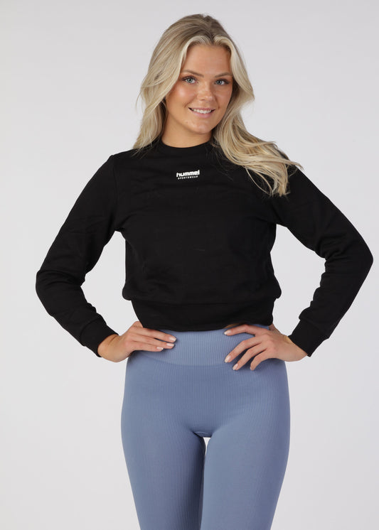 Daya Kort Sweatshirt - Black - for kvinde - HUMMEL - Trøjer