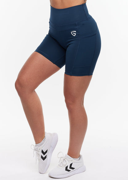 Future Pocket Long Shorts - Dark Blue - for kvinde - GYMONE - Shorts