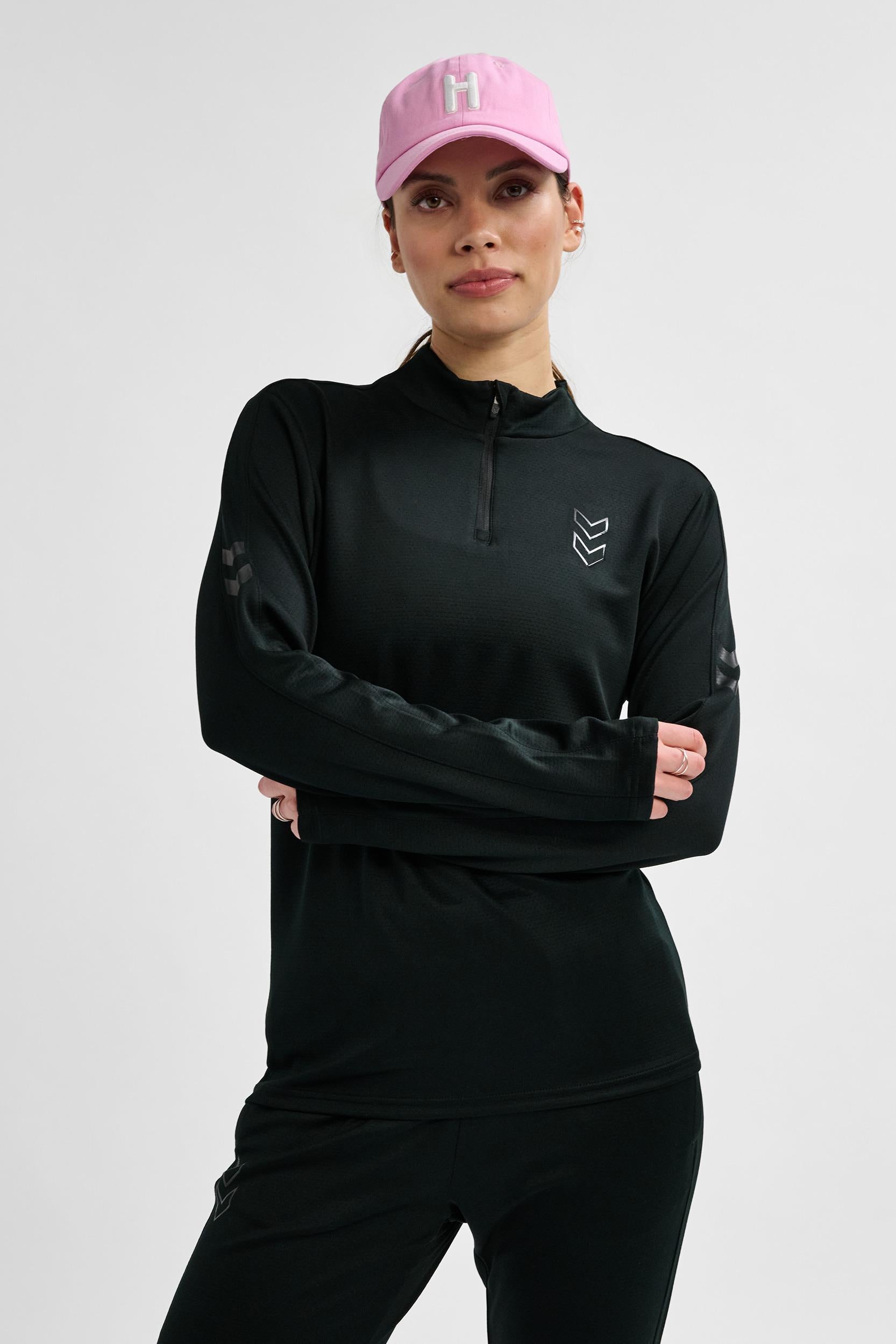 HUMMEL - Hmlactive Pl Half Zip Woman - Black