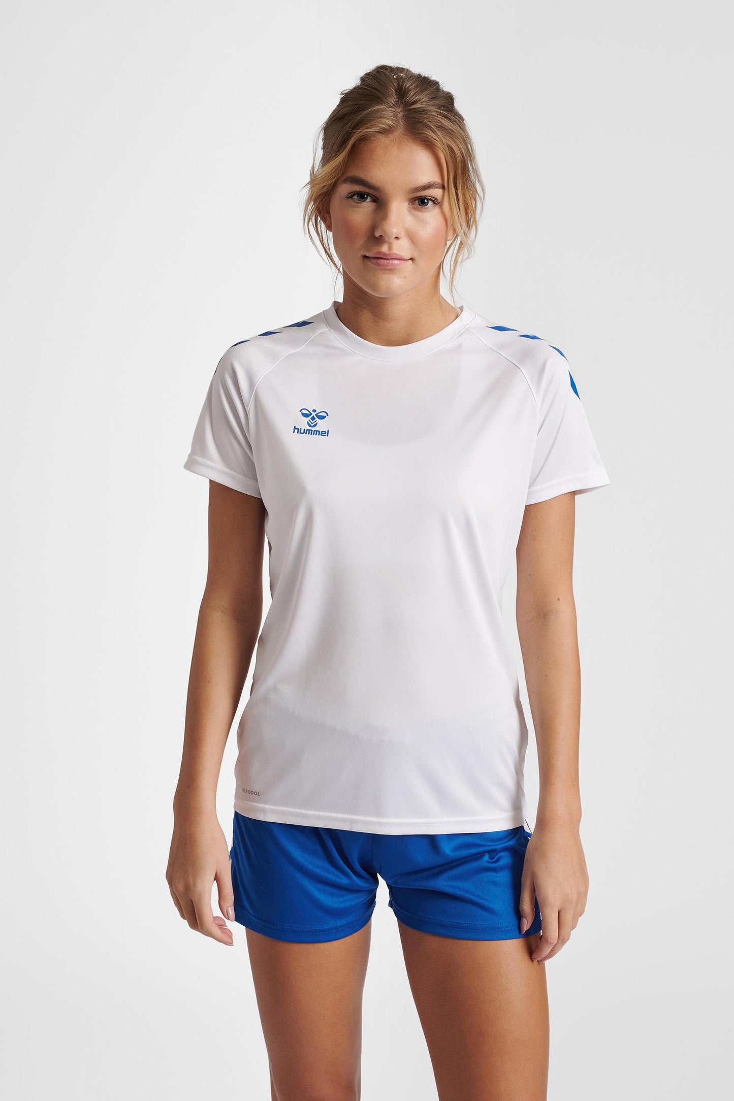 HUMMEL - Hmlcore Xk Core Poly Tee  S/s Woman - White/true Blue