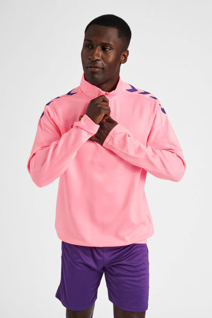 HUMMEL - Hmlcore Xk Half Zip Poly Sweat - Cotton Candy