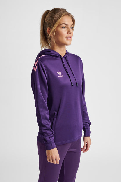 HUMMEL - Hmlcore Xk Poly Sweat Hoodie Woman - Acai