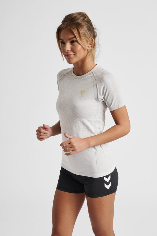 HUMMEL - Hmlgg12 Training Seamless S/s Woman - Alloy Melange