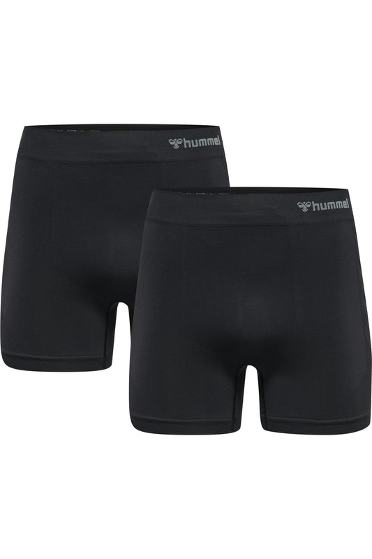 HUMMEL - Hmljack Seamless Boxers 2-pack - Black/black