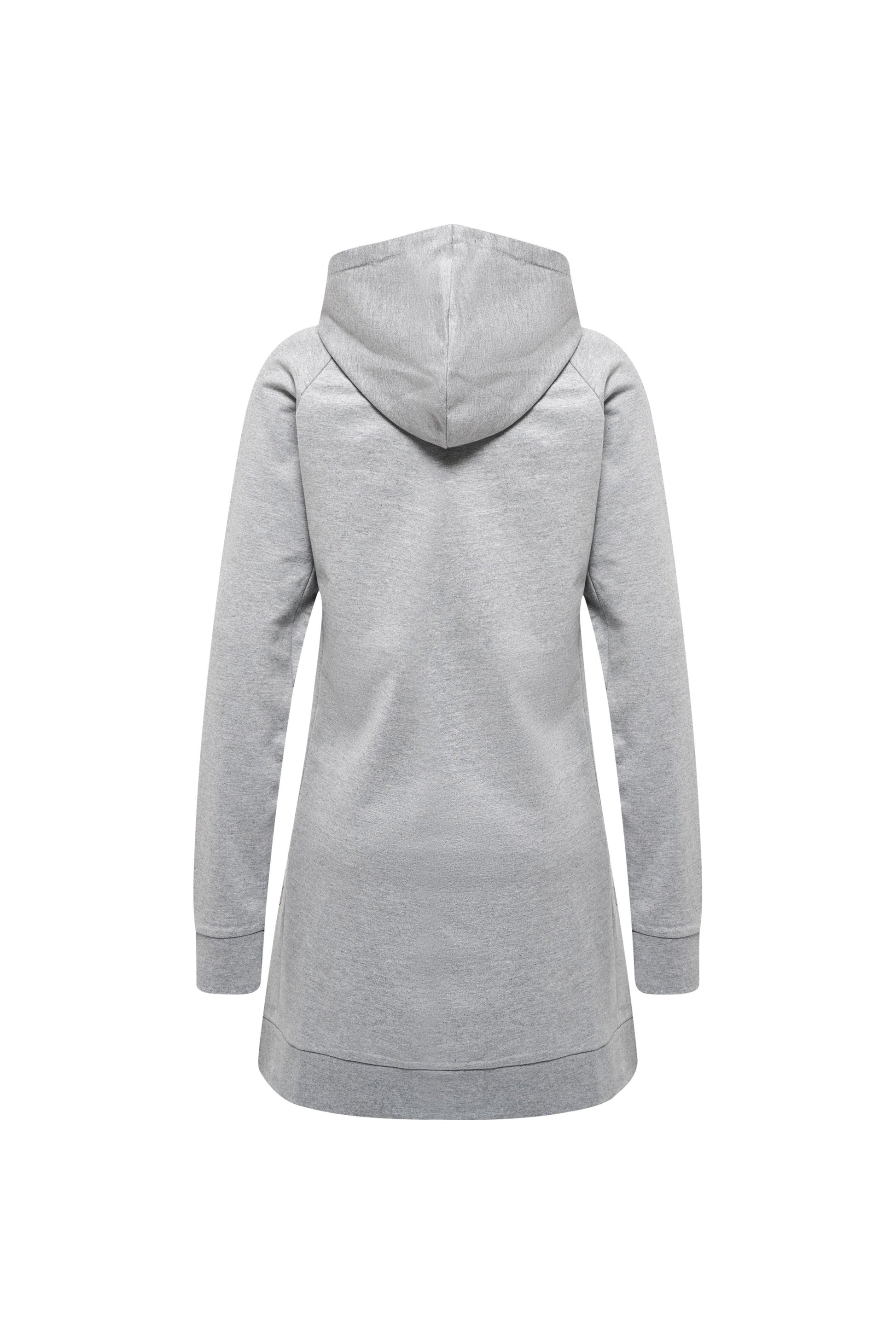 HUMMEL - Hmlmove Grid Cotton Sweatdress - Grey Melange