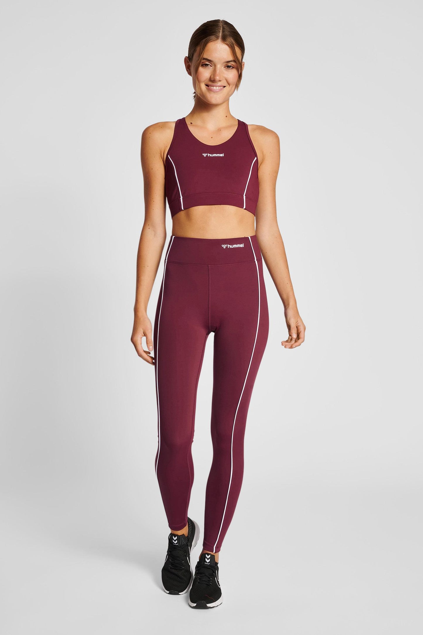 HUMMEL - Hmlmt Flash High Waist Tights - Zinfandel