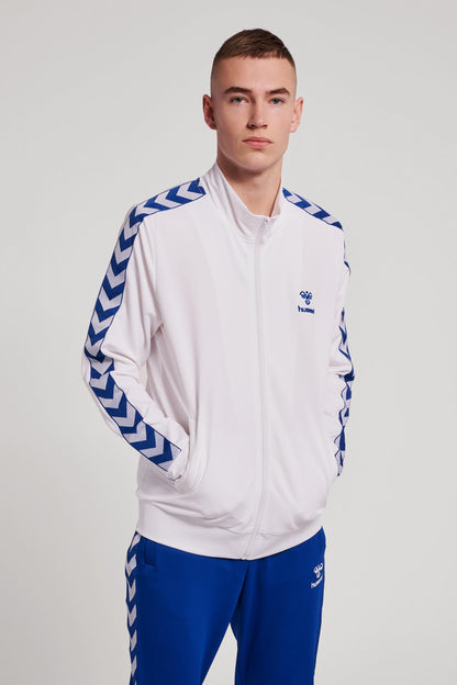 HUMMEL - Hmlnathan 2.0 Zip Jacket - White/true Blue