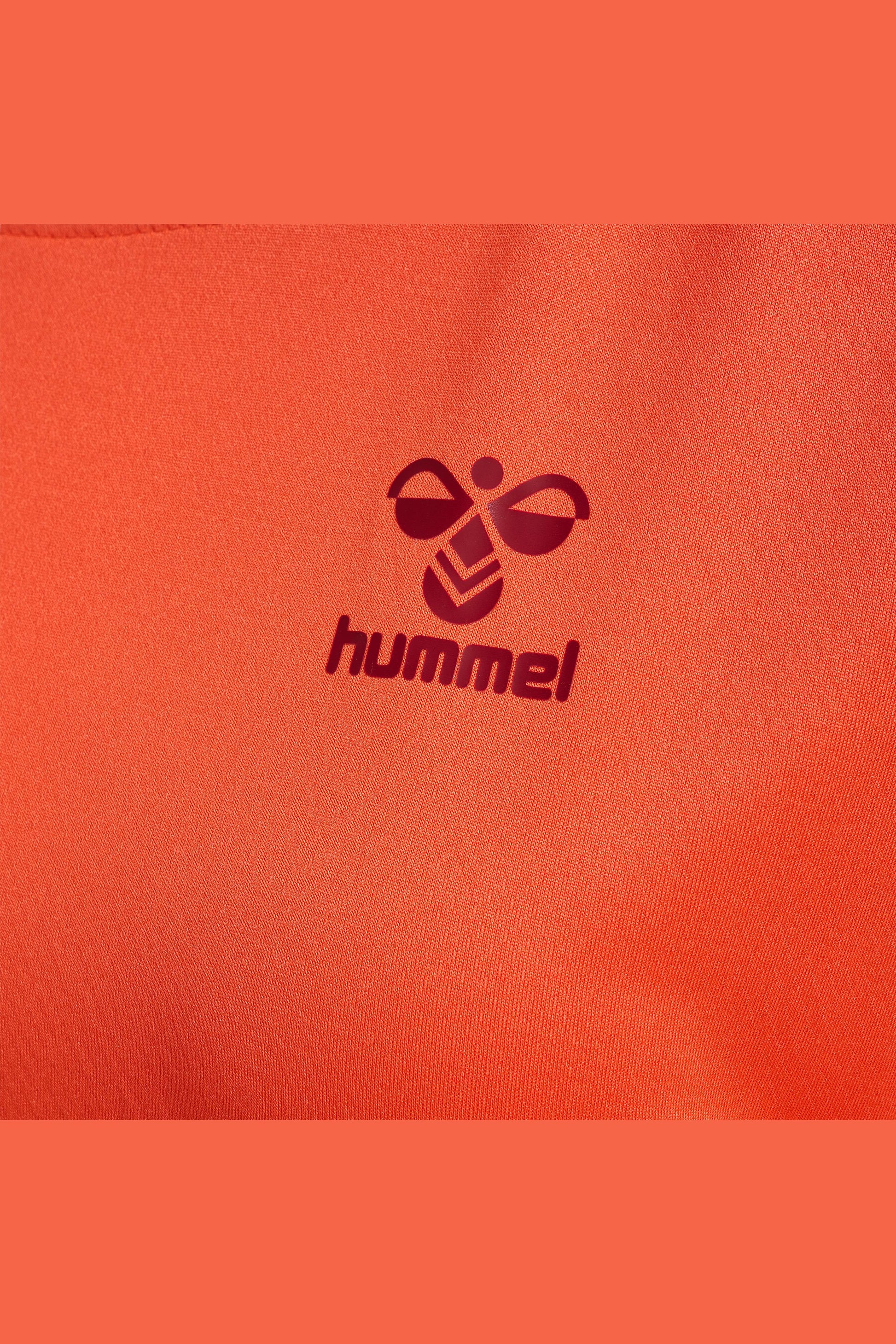 HUMMEL - Hmlongrid Poly Jersey S/s Wo - Nasturtium/rhubarb