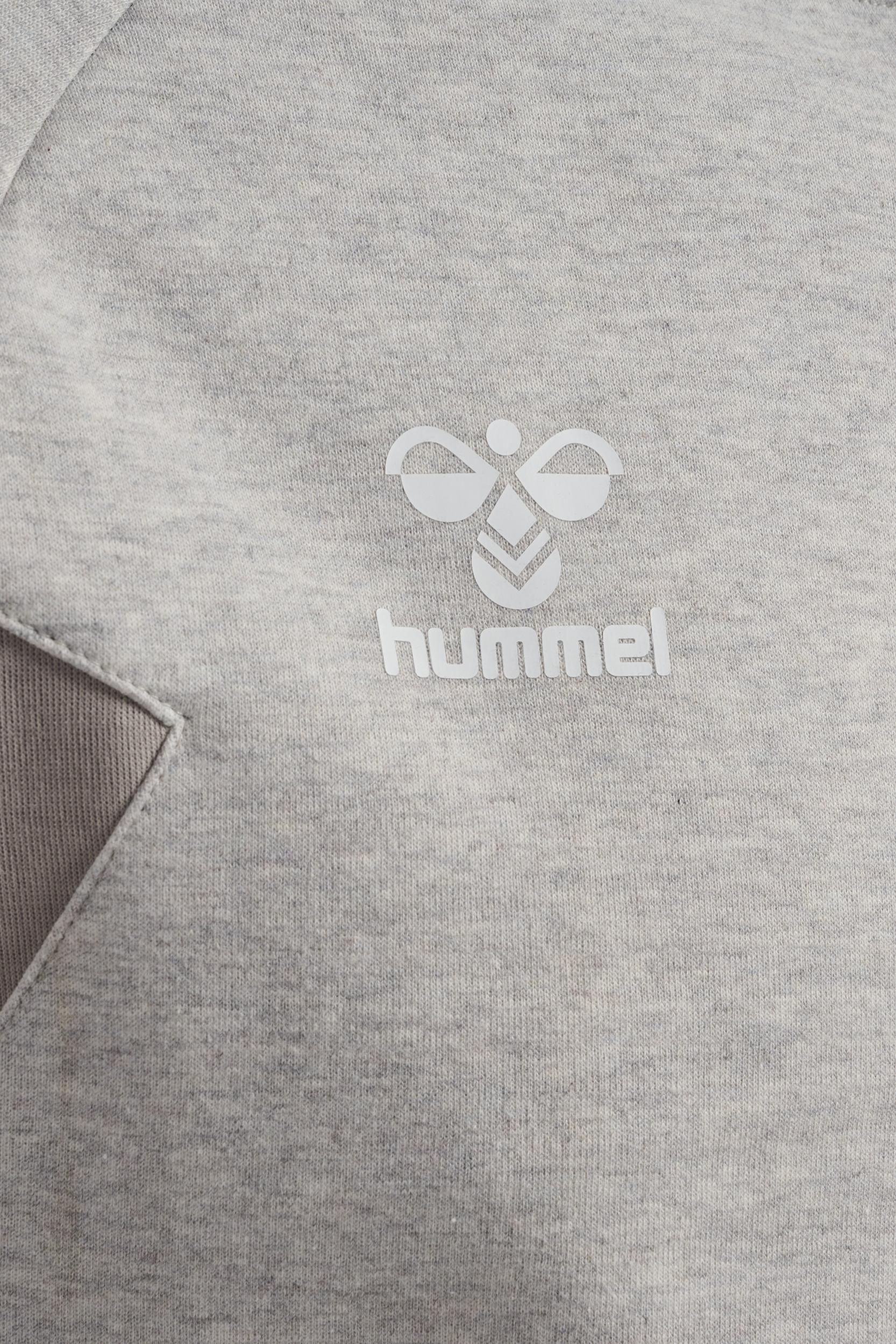 HUMMEL - Hmltravel Zip Hoodie - Light Grey Melange