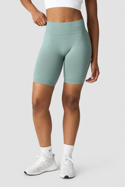 ICANIWILL - Define Seamless V-shape Biker Shorts - Fog Grey