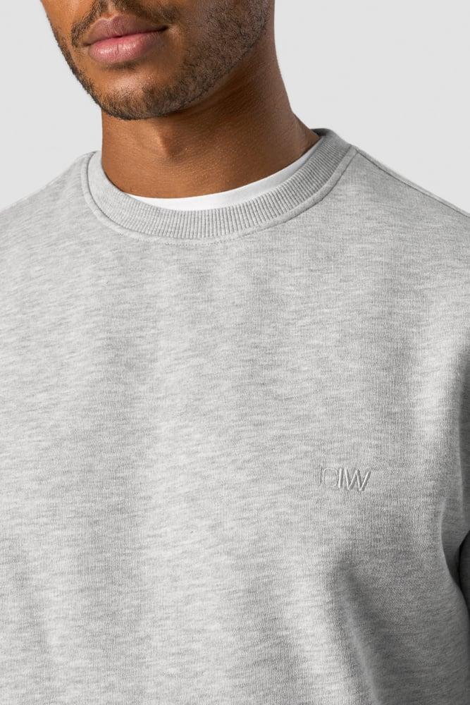 ICANIWILL - Everyday Crewneck Side Logo - Light Grey Melange