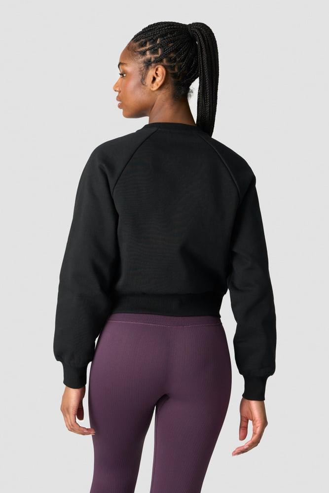 ICANIWILL - Everyday Cropped Crewneck - Black