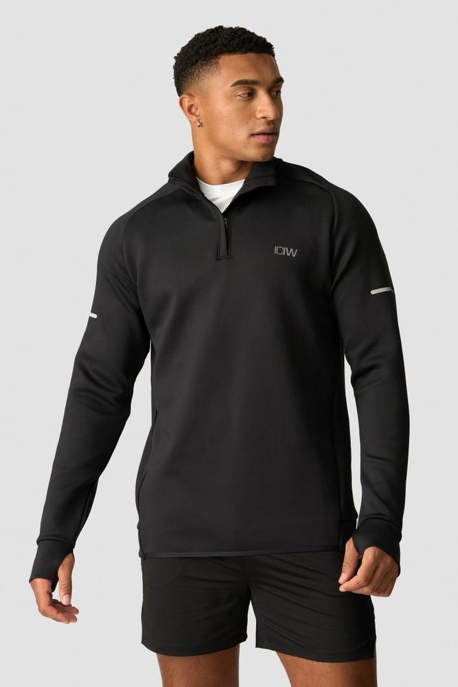 ICANIWILL - Mercury 1/4 Zip Crewneck - Black