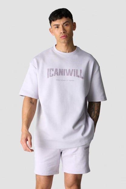 ICANIWILL - Revive Oversized T-shirt Print - Dusty Lilac