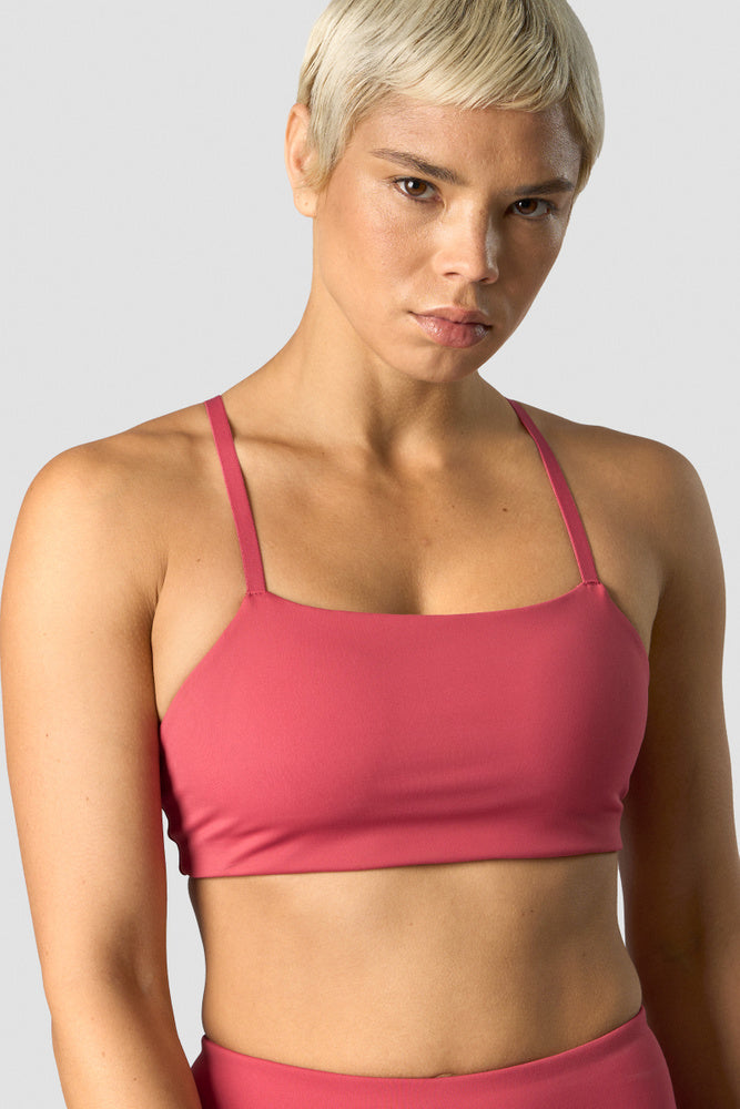 nimble adjustable sports bra berry