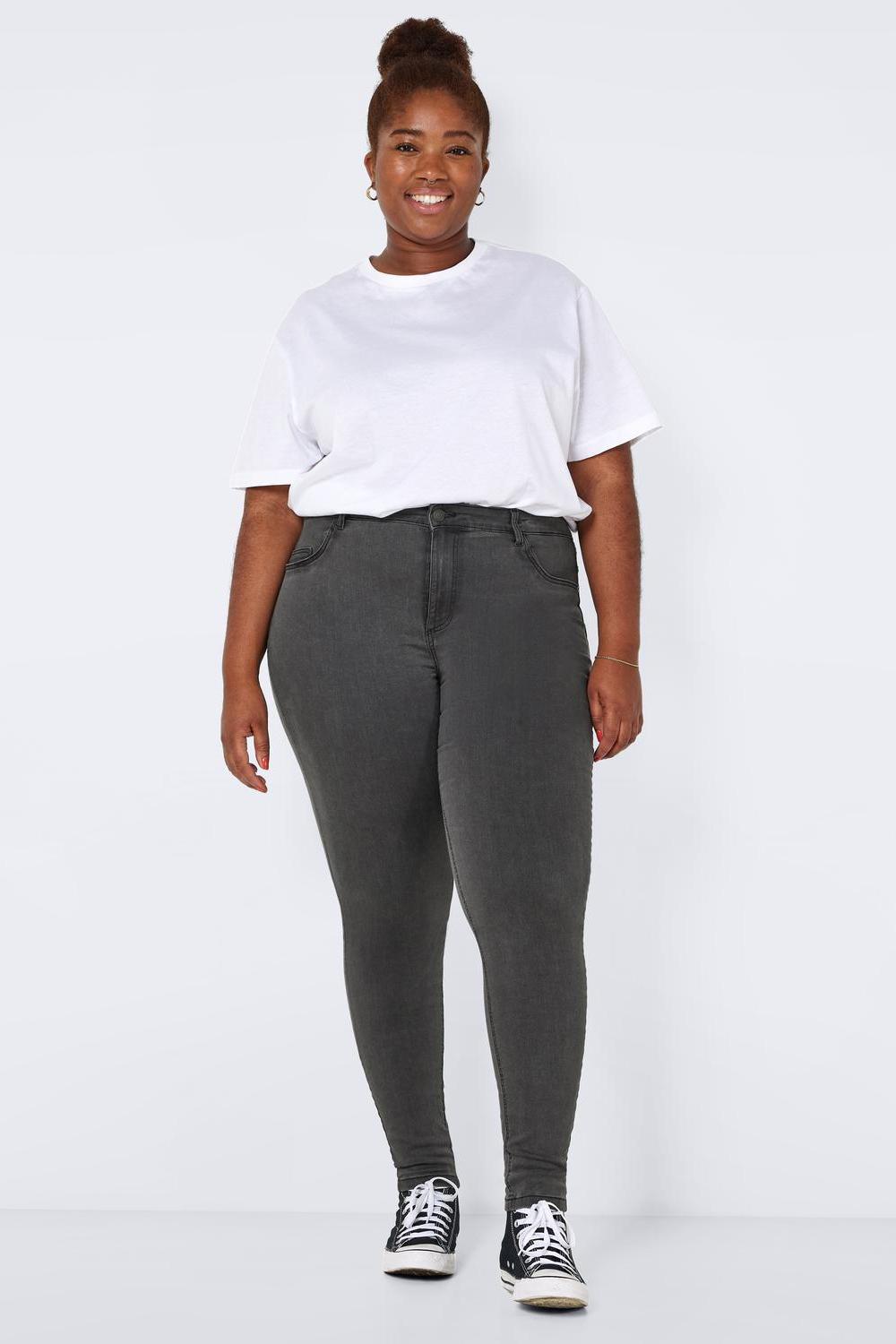 NOISY MAY - Callie Hw Jeans  Curve - Grey