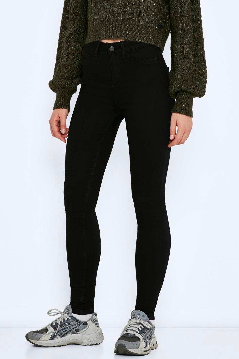 NOISY MAY - Callie Hw Skinny Black Jeans - Black