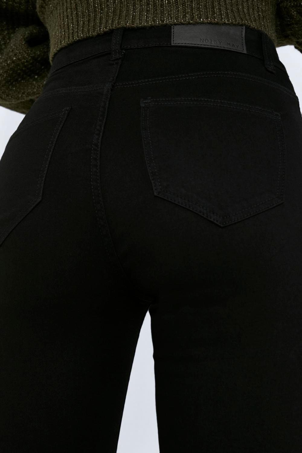 NOISY MAY - Callie Hw Skinny Black Jeans - Black