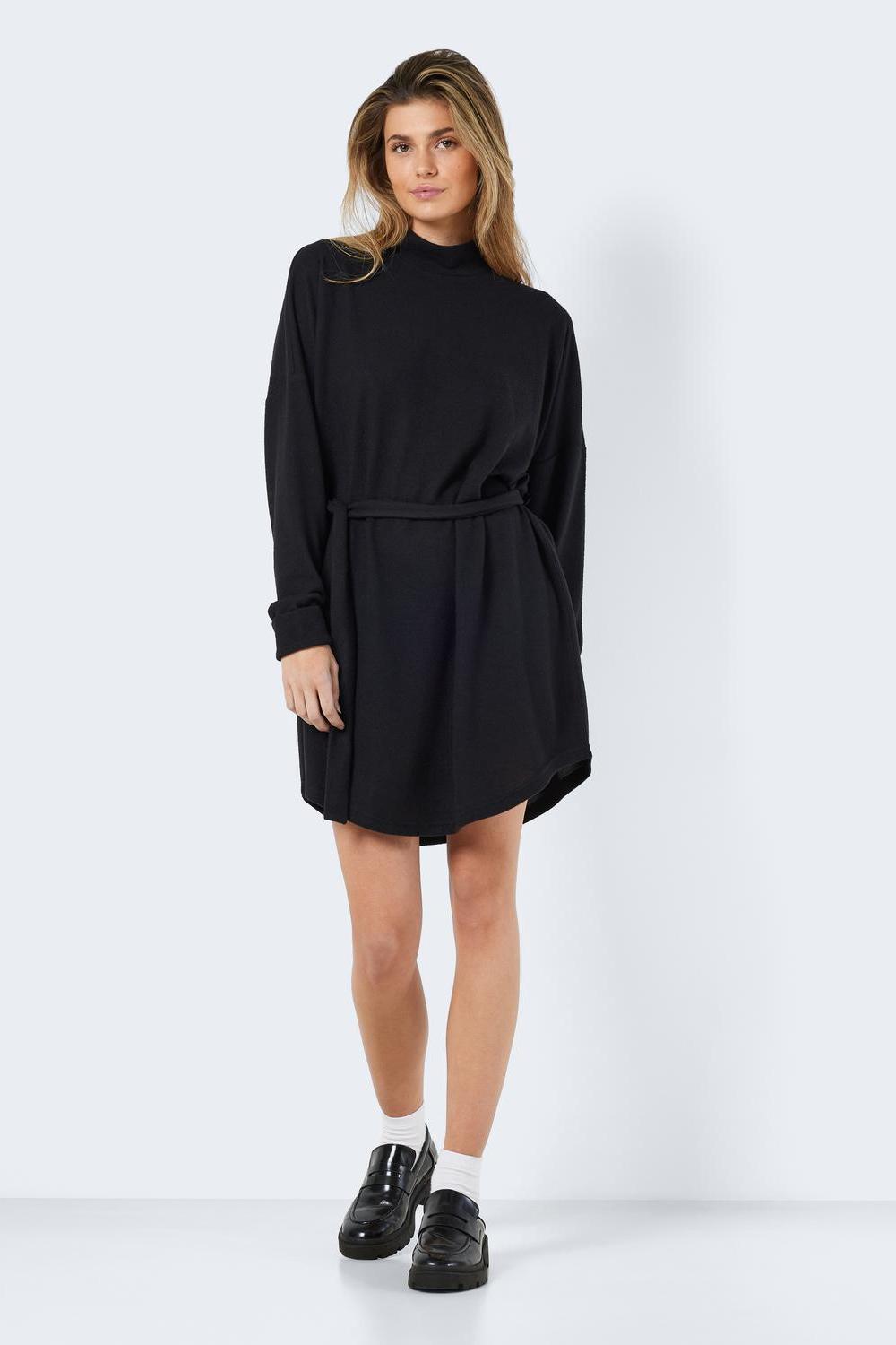 NOISY MAY - City Ava L/s Short Dress - Black