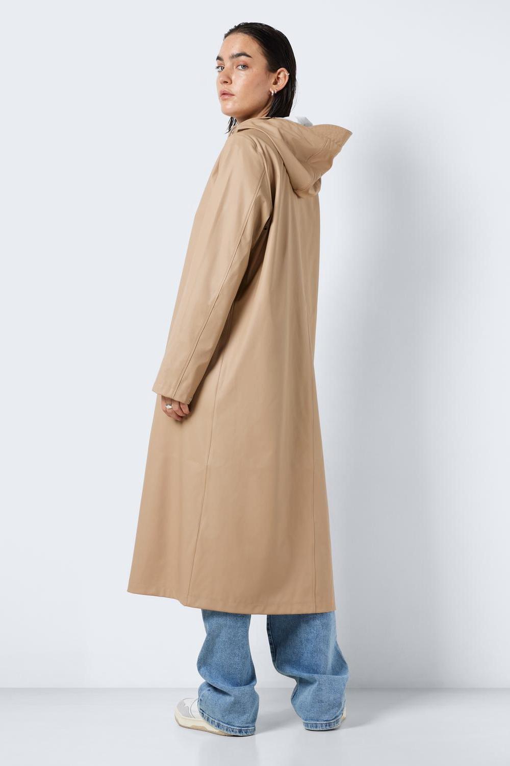 NOISY MAY - Sky L/s X-long A-line Raincoat - Brown