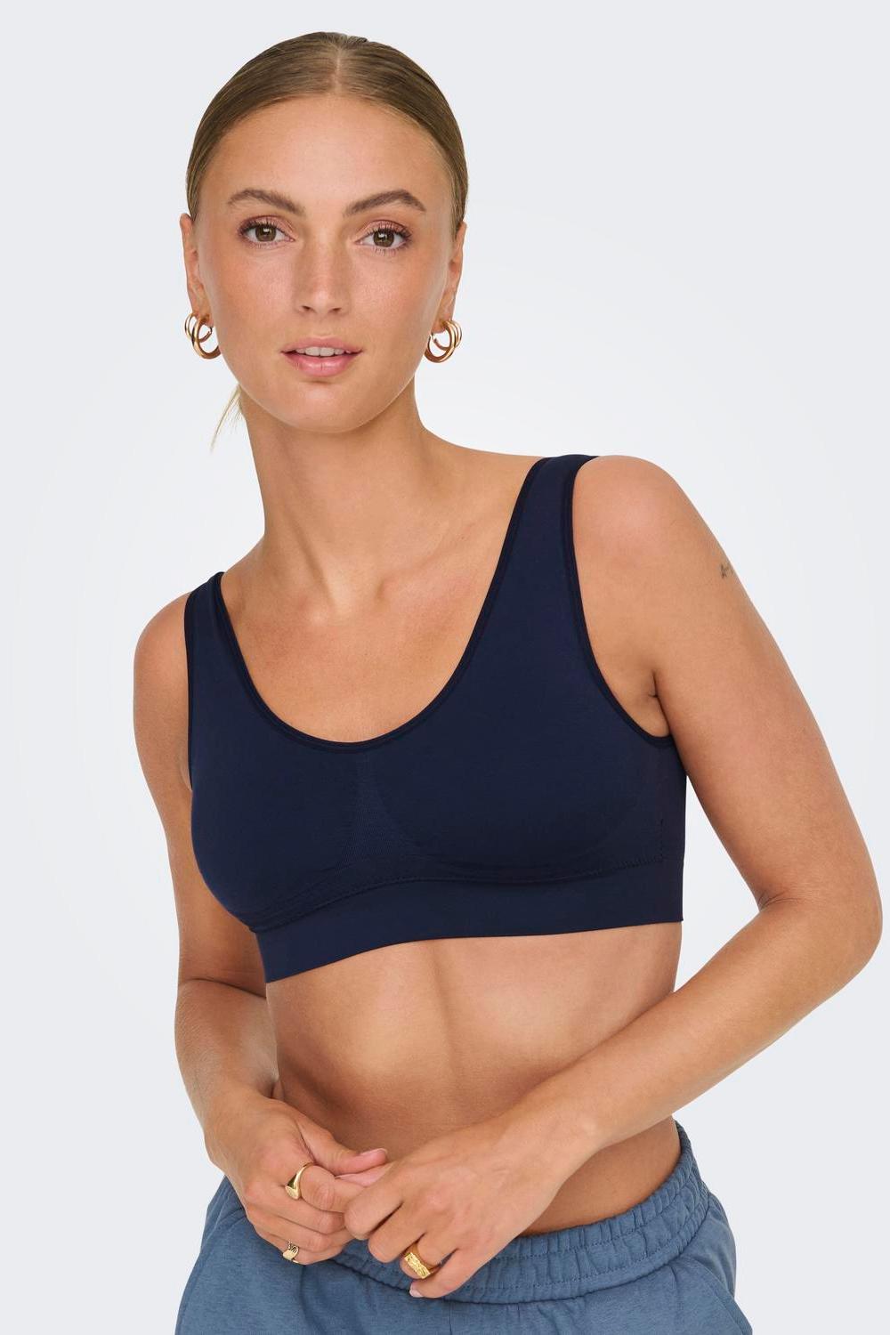 ONLYPLAY - Mira-2 Seam Bra - Blue