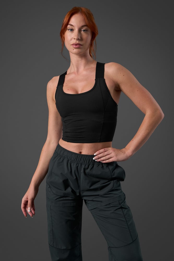 reboot 2-in-1 sports bra black