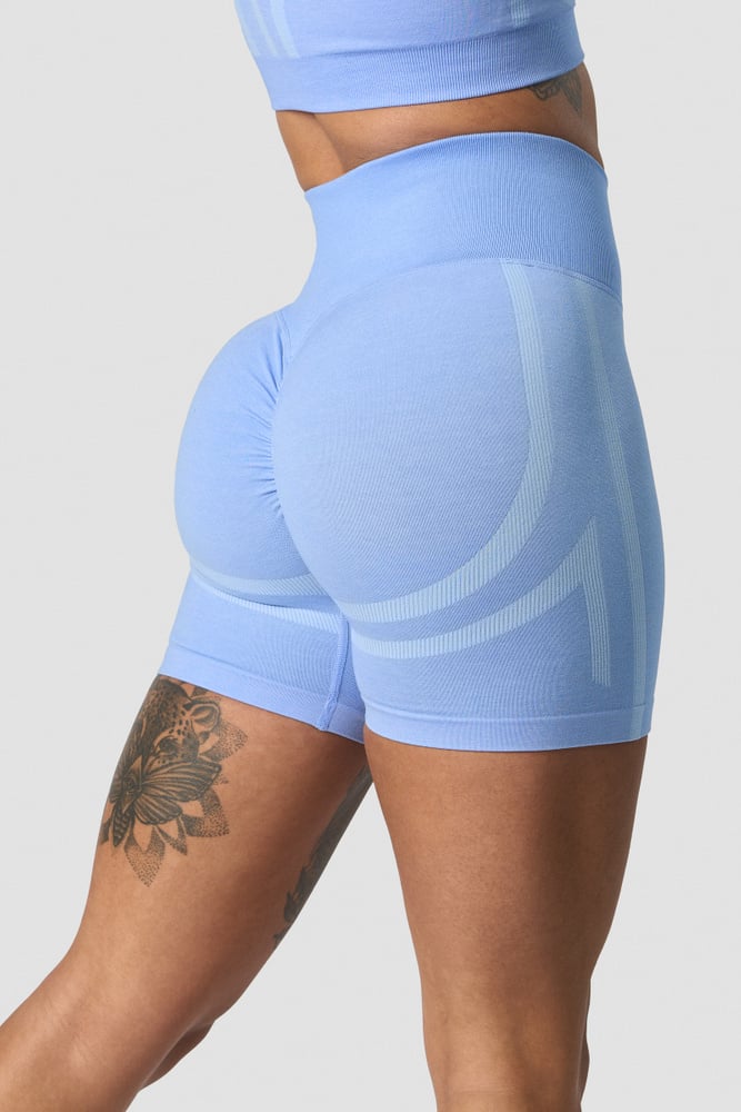 rush seamless shorts soft blue melange