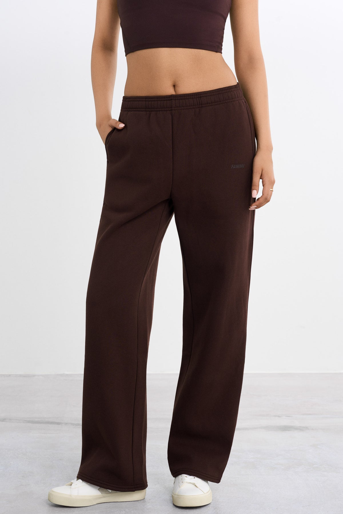 Sweatpants met rechte pijpen