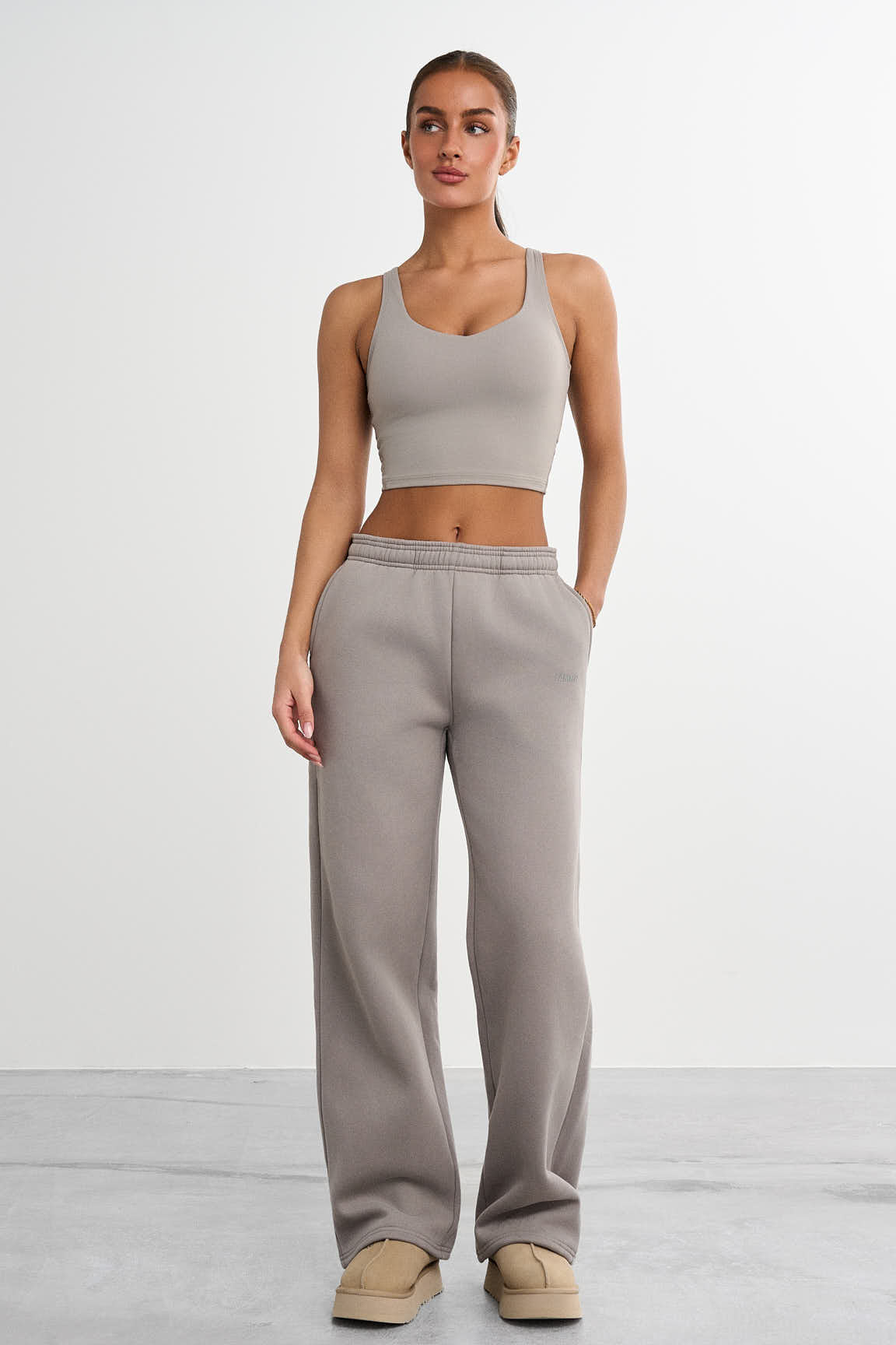 Sweatpants met rechte pijpen