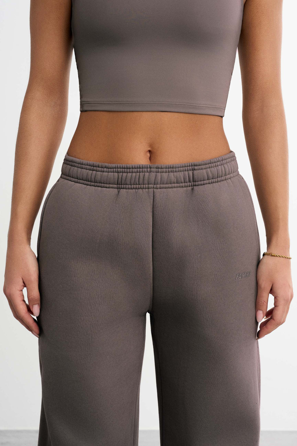 Sweatpants met rechte pijpen