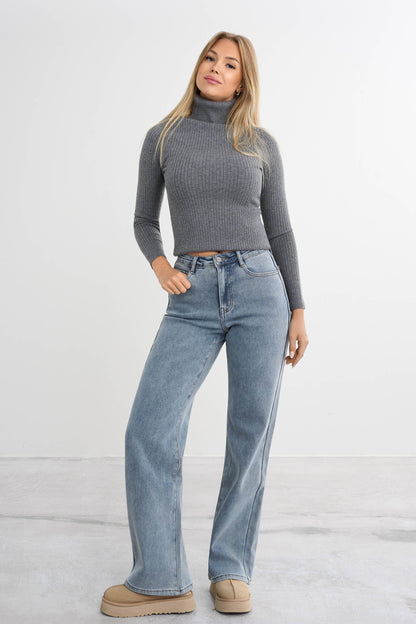 Warmhoudende Baggy Jeans
