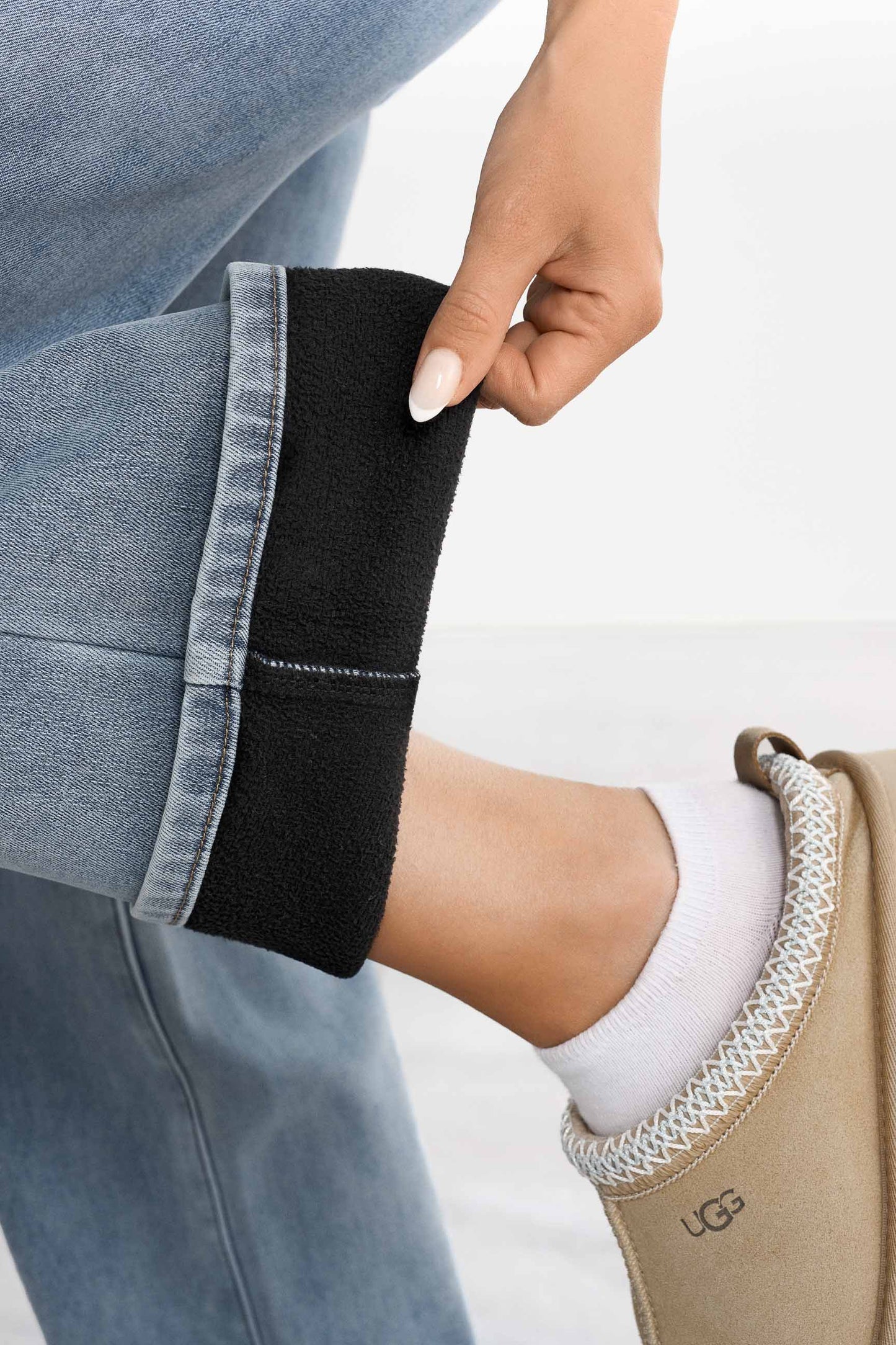 Warmhoudende Baggy Jeans