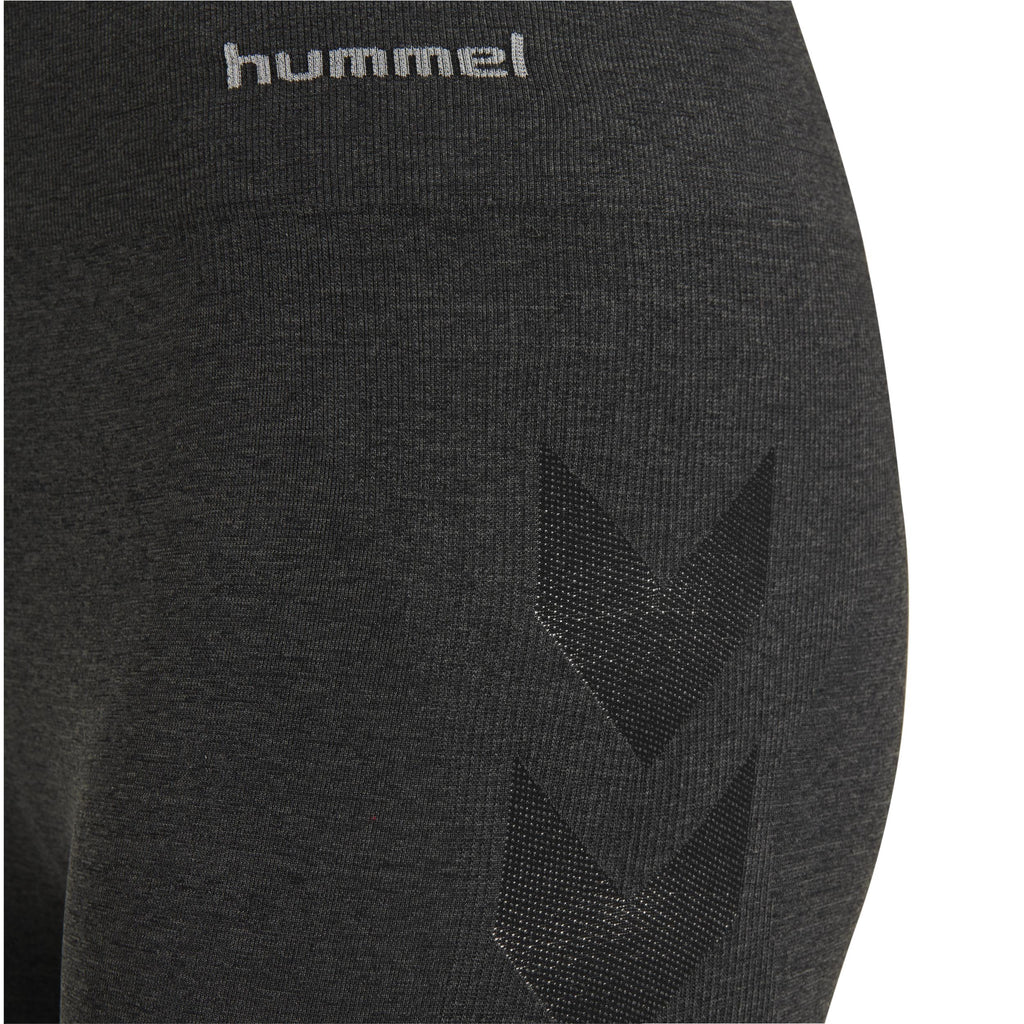 Hummel -Dames Classic Bee Seamless Shorts -Zwart melange
