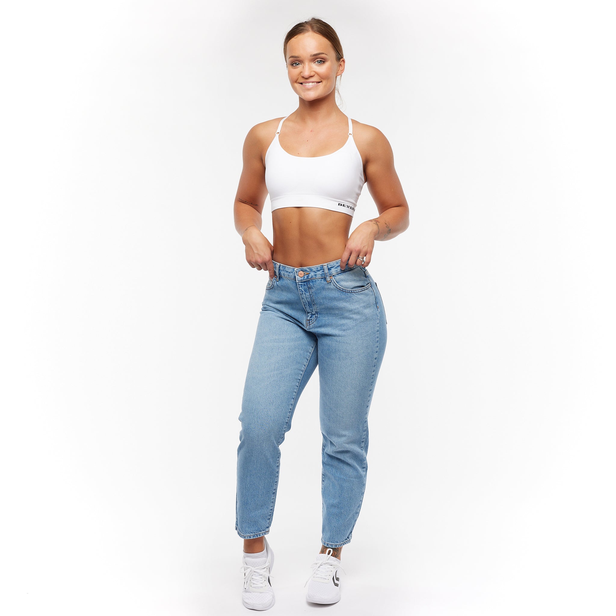 Noisy May - Dames Isabel High Waist Mom Jeans Lichtblauw